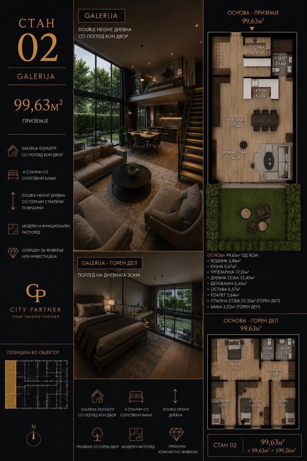 Exklusiven Duplex Stан 5 Sobi, Debar Maalo, Skopje - 200m²