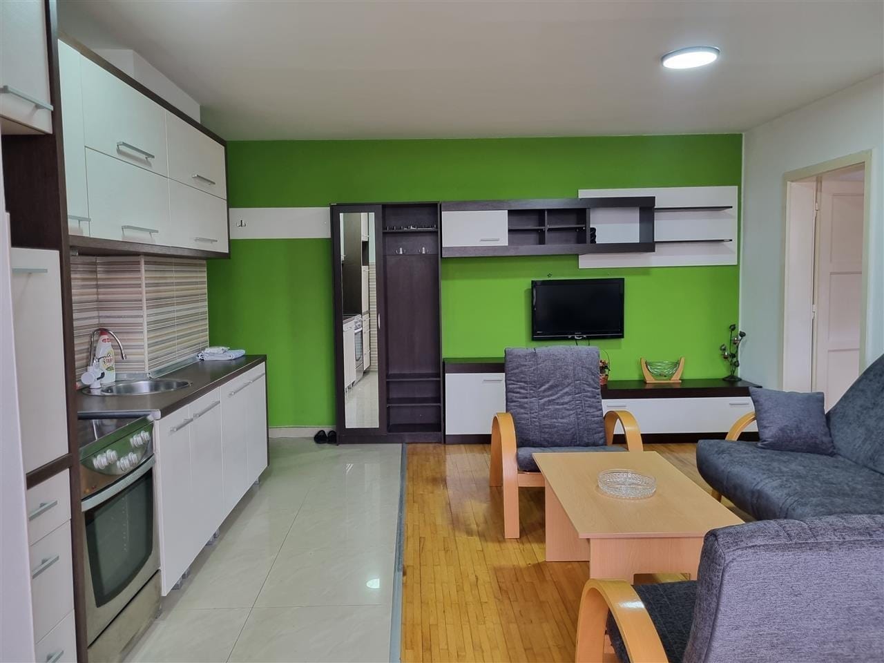 1 спална стан во Мичурин, Аеродром - 53м²